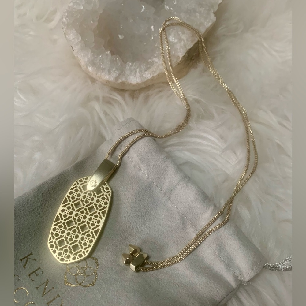 Kendra Scott Gold Aragon Adjustable Pendant Necklace